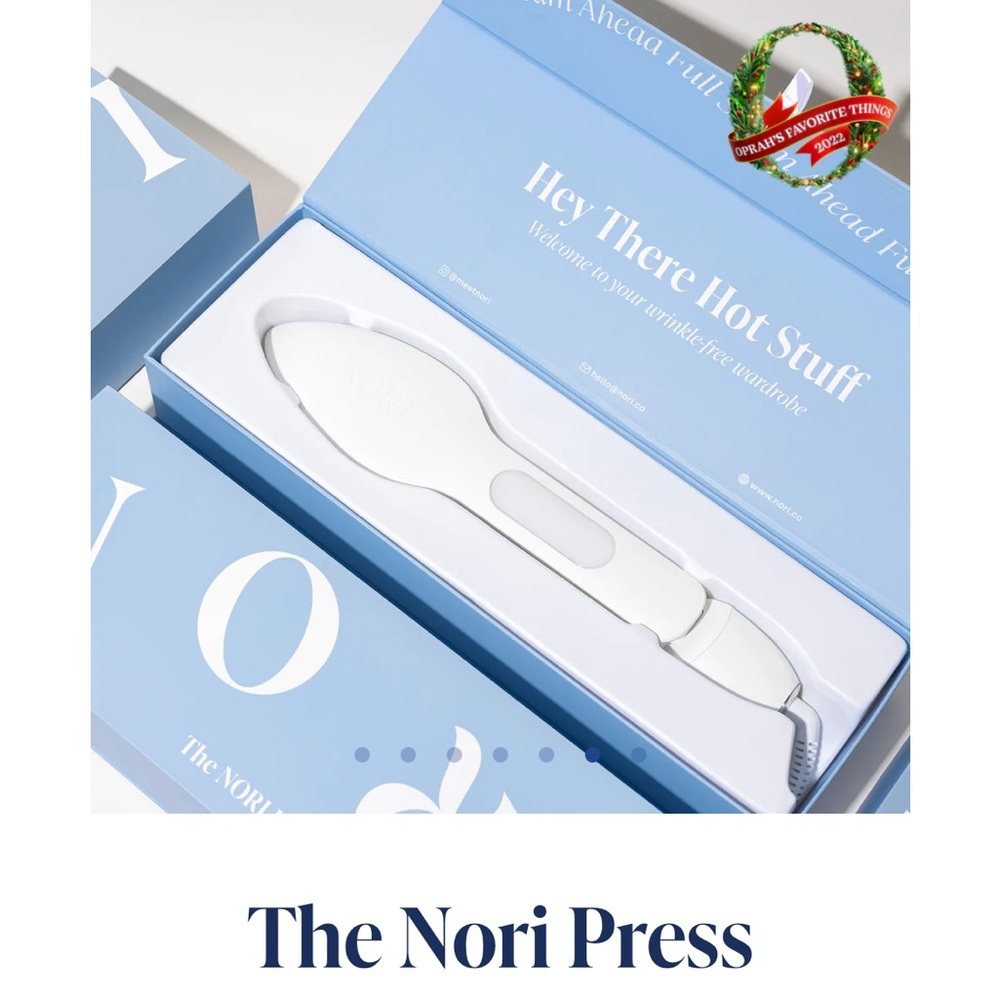Nori press iron white